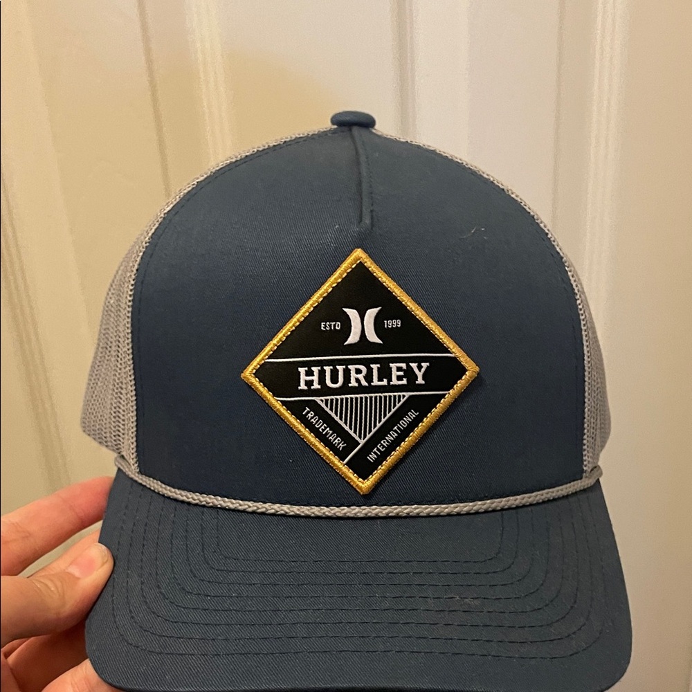 Hurley Navy and Gray Men's Hat
